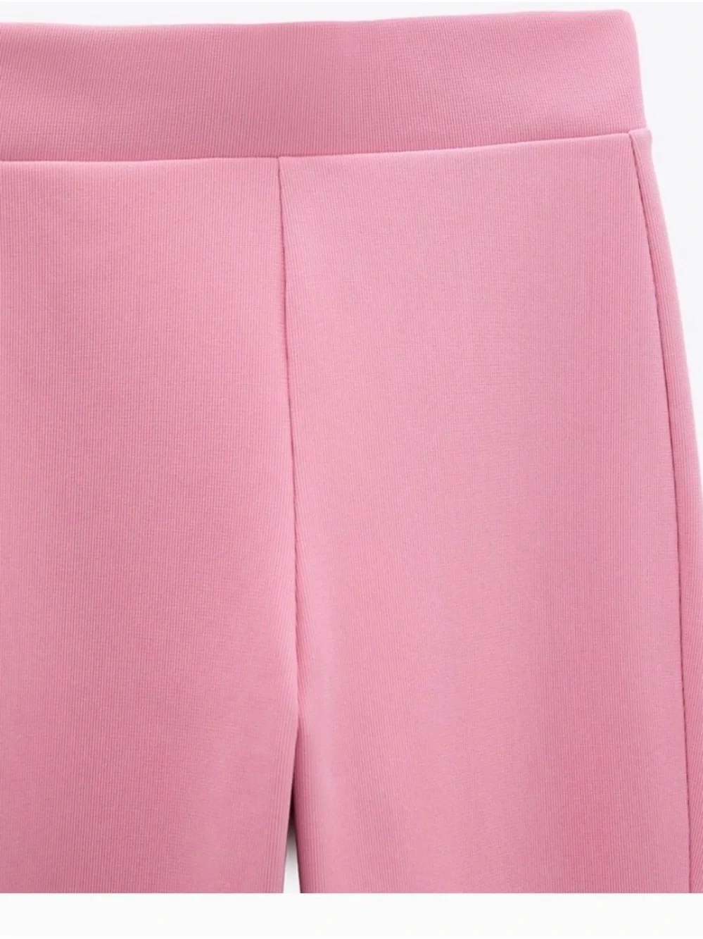 Zara Rose Pink Cropped Flare Pants - Picture 4 of 9